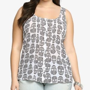 torrid size 2 Skull Tulip Back Tank